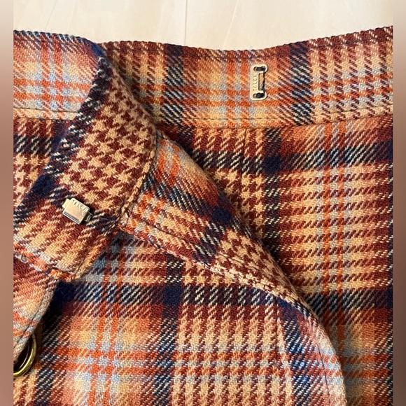 Rare Vintage Pendleton pleated plaid wool wrap kilt skirt Size 13/14 - EUC - Picture 4 of 6